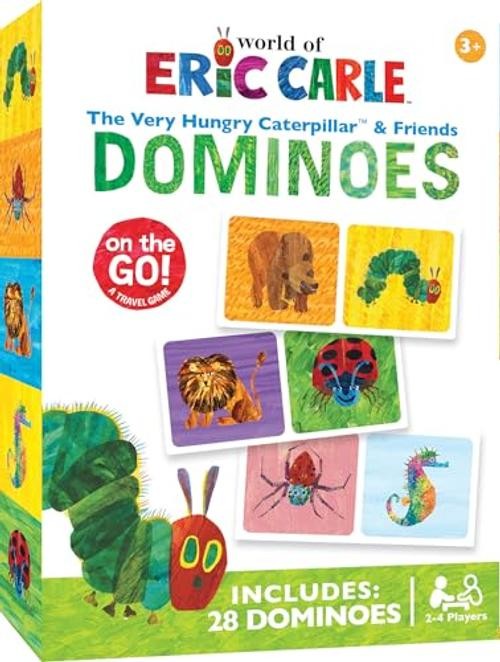 Eric Carle Colorful Picture Dominoes, 28 Piece | For Kids 3 and Up, Multi