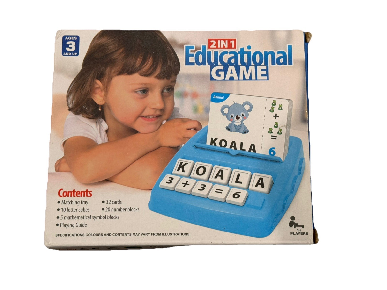 2 In 1 Letter Educational Game / Spelling Word Game Ages 3 & Up