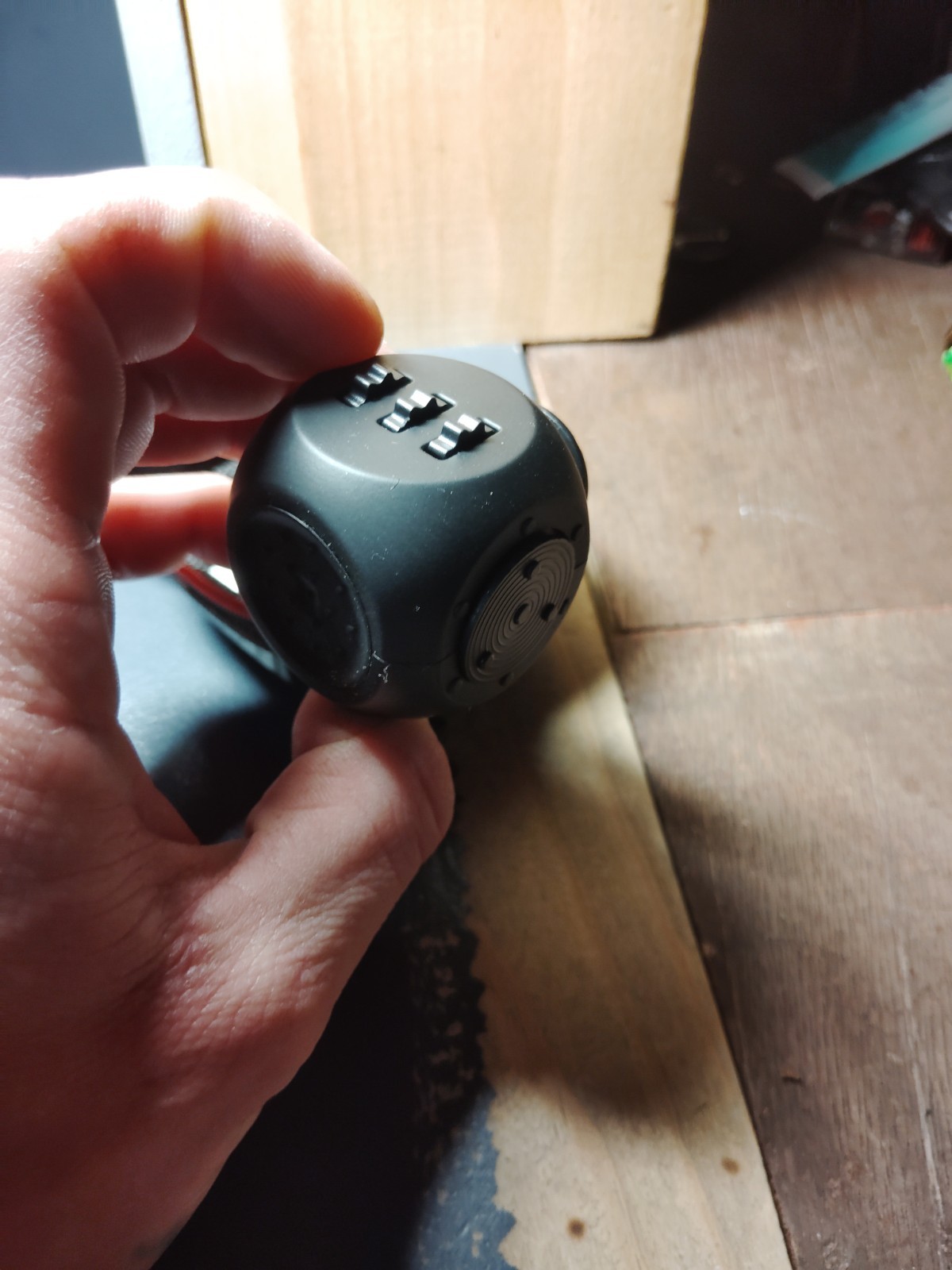 theFube Fidget Cube Black with Carrying Case for Kids Ages 8-11 Years