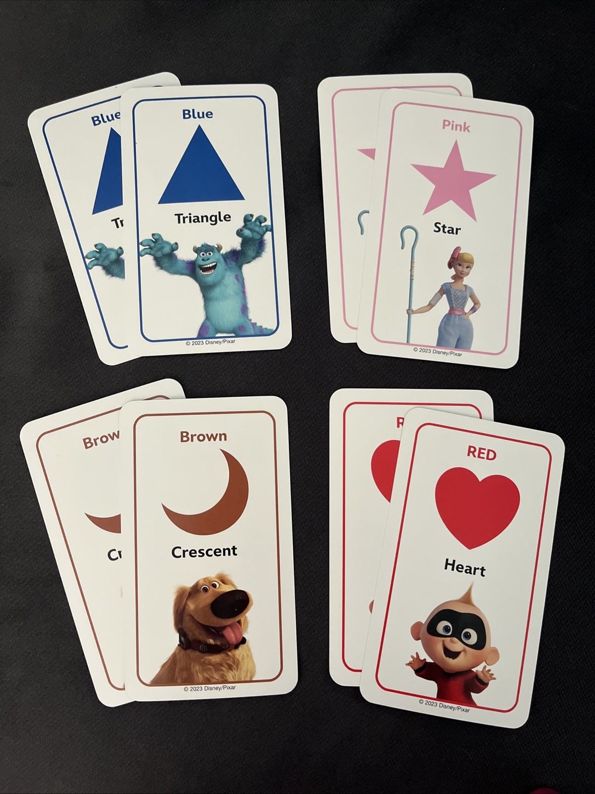 Disney PIXAR Memory Match Game Learning Cards TOY STORY WALL-E MONSTERS, INC.