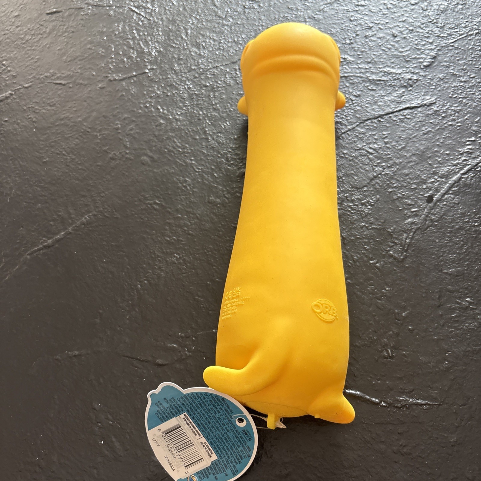 Orb Curioisities Yellow Squishy Squeezy Jumbo Dog