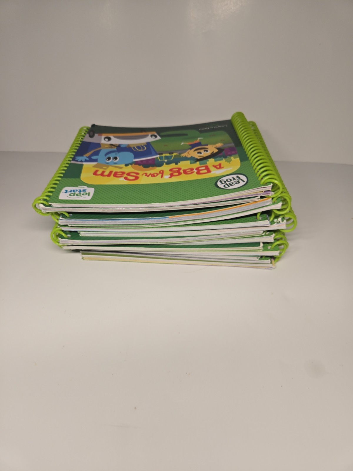 Lot Of Twelve (12) Leap Frog Learn To Read Sprial Books Use