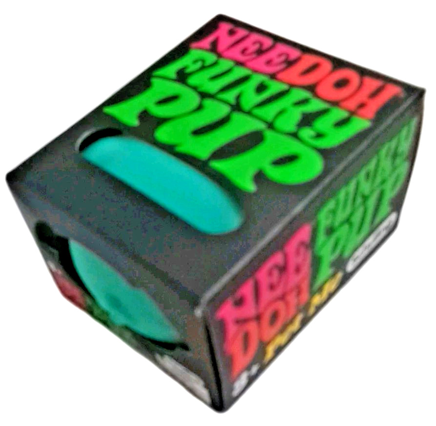 Needoh Funky Pup Squishy Stress Relief Toy Schylling Color Teal NIB