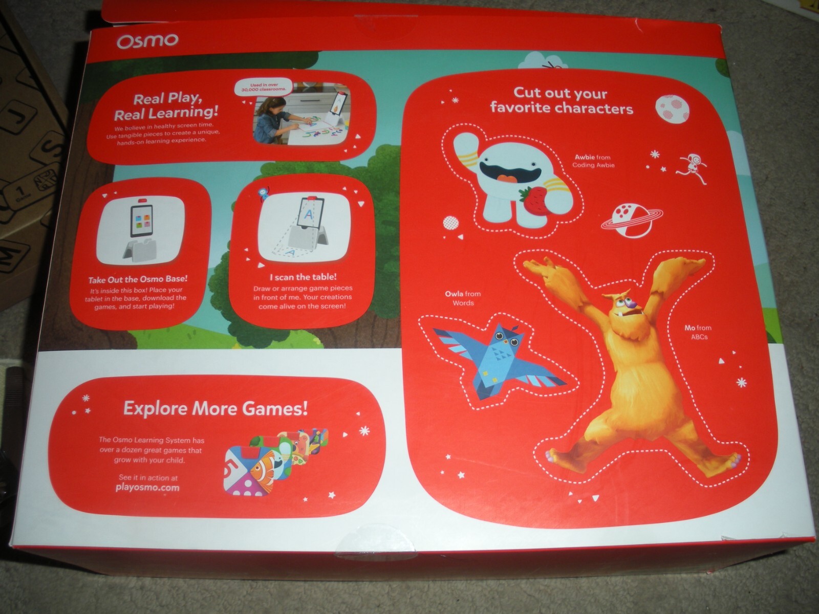 Osmo Little Genius Starter Kit 6 Games Ages 3-5 Plus Early Math Adventure