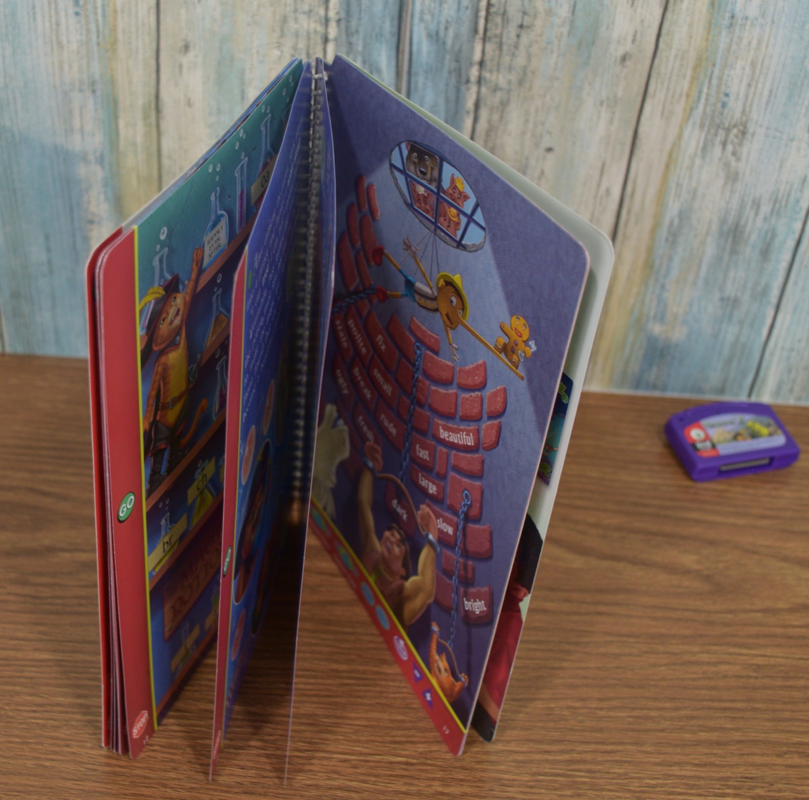 LeapPad Shrek 2 Educational Reading Story Book & Cartridge Tested