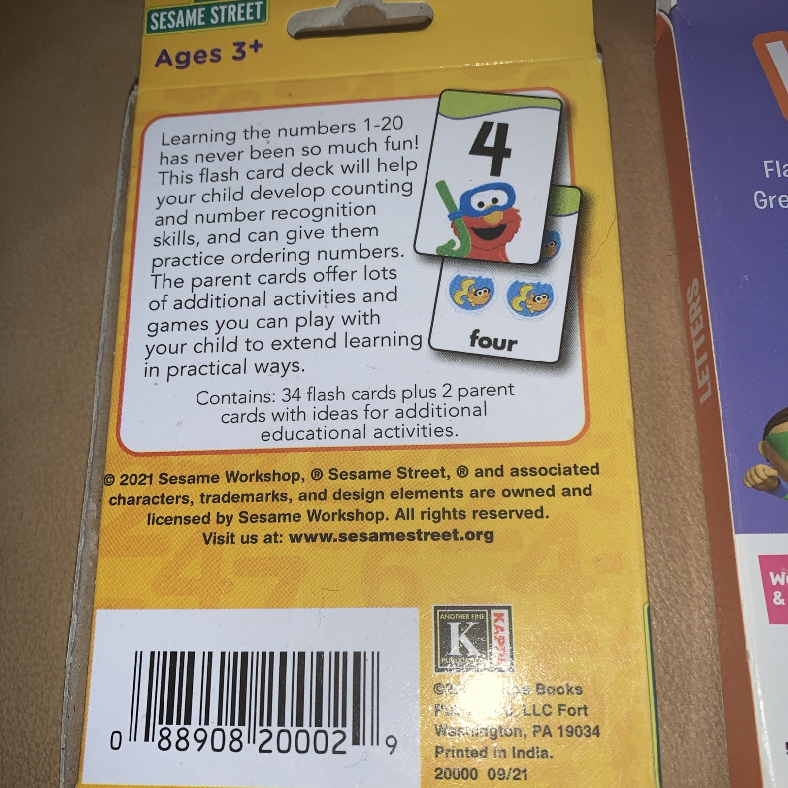 NEW Disney, Playskool, PBS Set of 9 Flash Cards for Kids 36 Cards In Each Pack