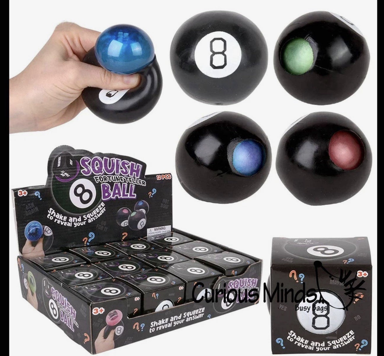 Fortune Telling Squishy Squeeze Ball TikTok Viral Sensory Stress Relief Toy BNIB