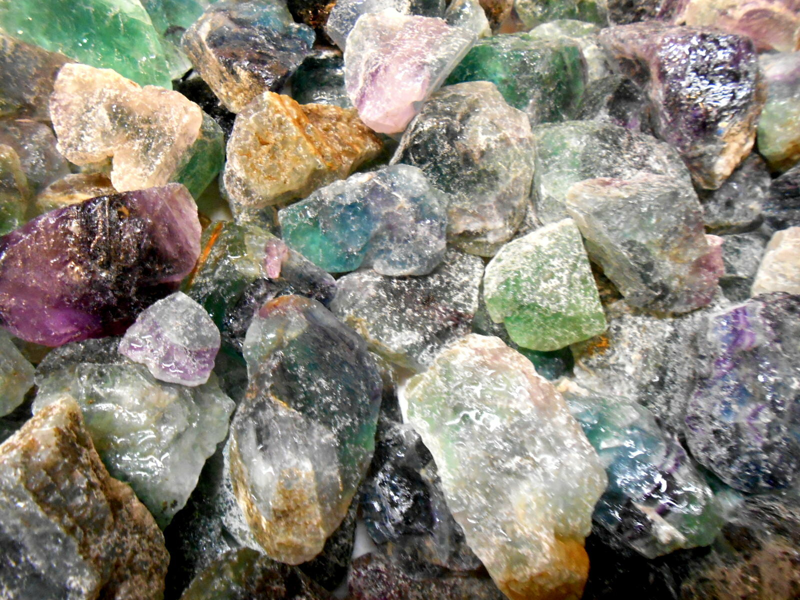 Rockhound’s 1st Choice Rock Tumbler Refill -Natural Gemmy Mexico Fluorite 8oz
