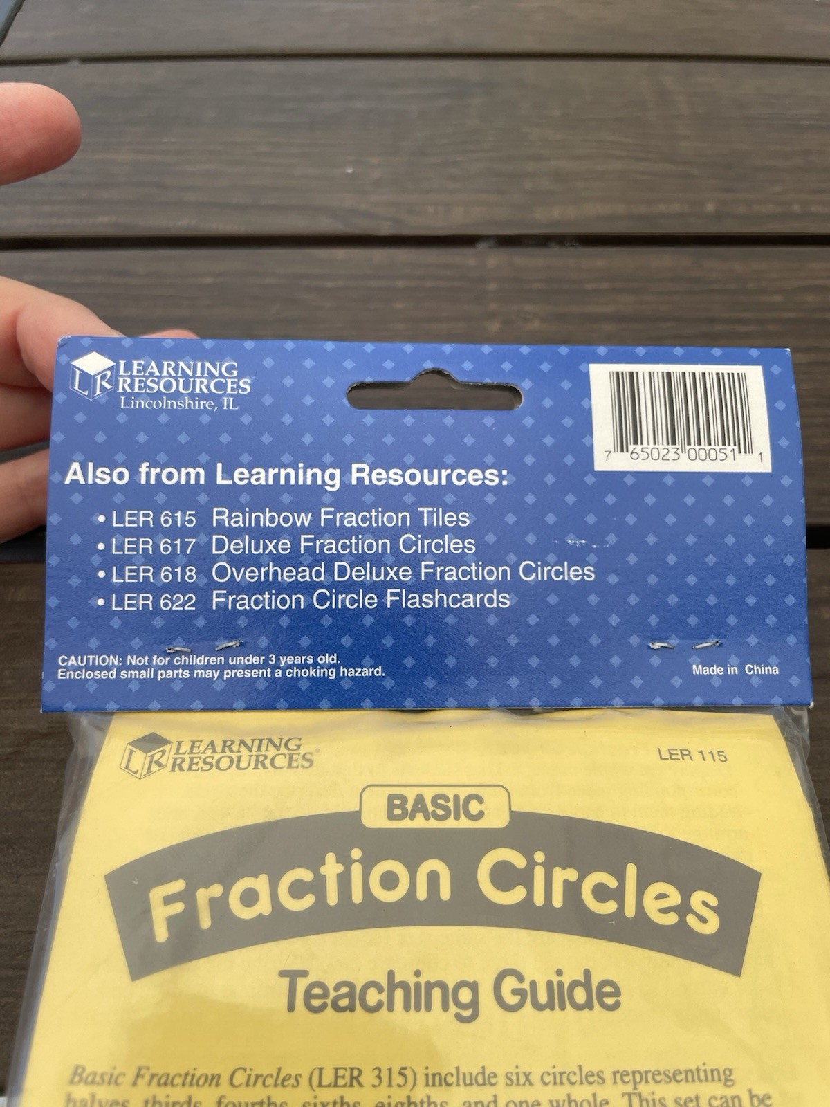 Learning Resources Fraction Circles Set NEW OLD STOCK Hands On Learning Fraction