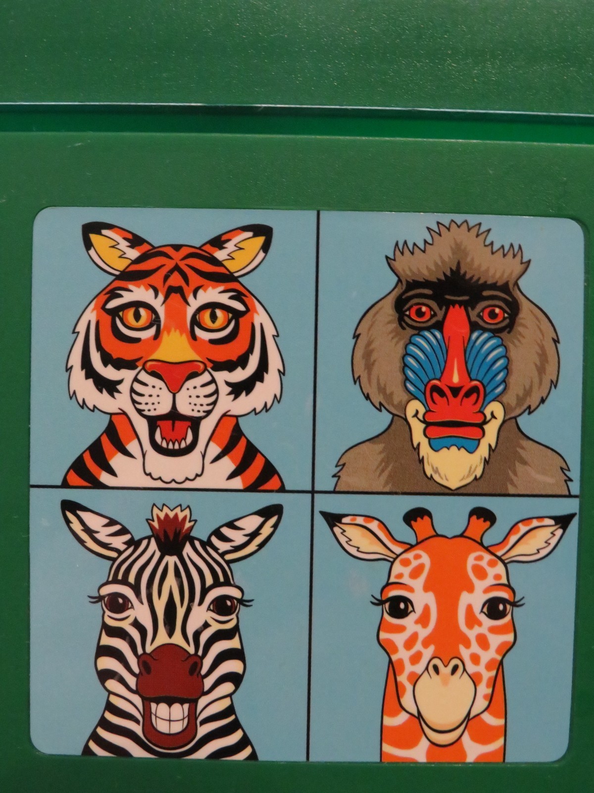 Schylling MIX OR MATCH Animal Puzzle 2004 Leisen ~ Zebra ~ Giraffe ~ Tiger