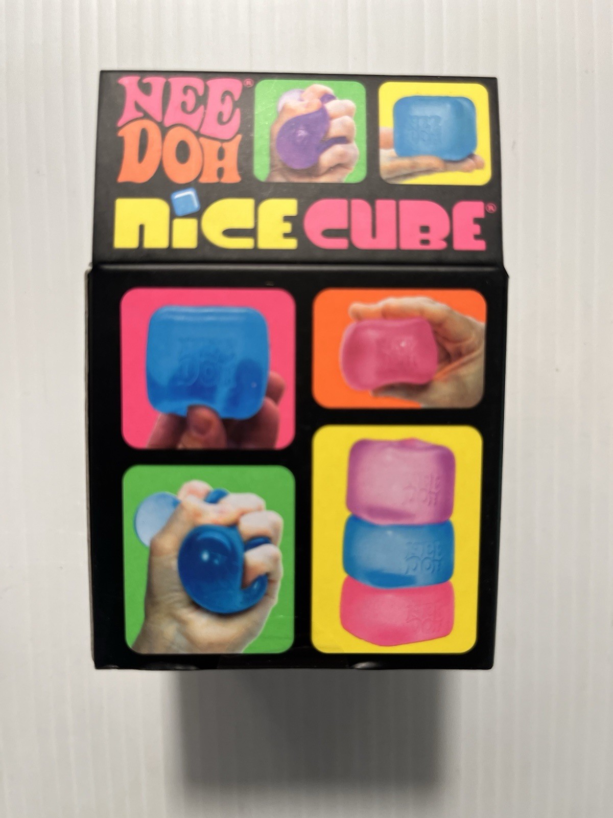 NeeDoh Nice Cube – Super Solid Squish PURPLE FAST SHIPPING NEE DOH