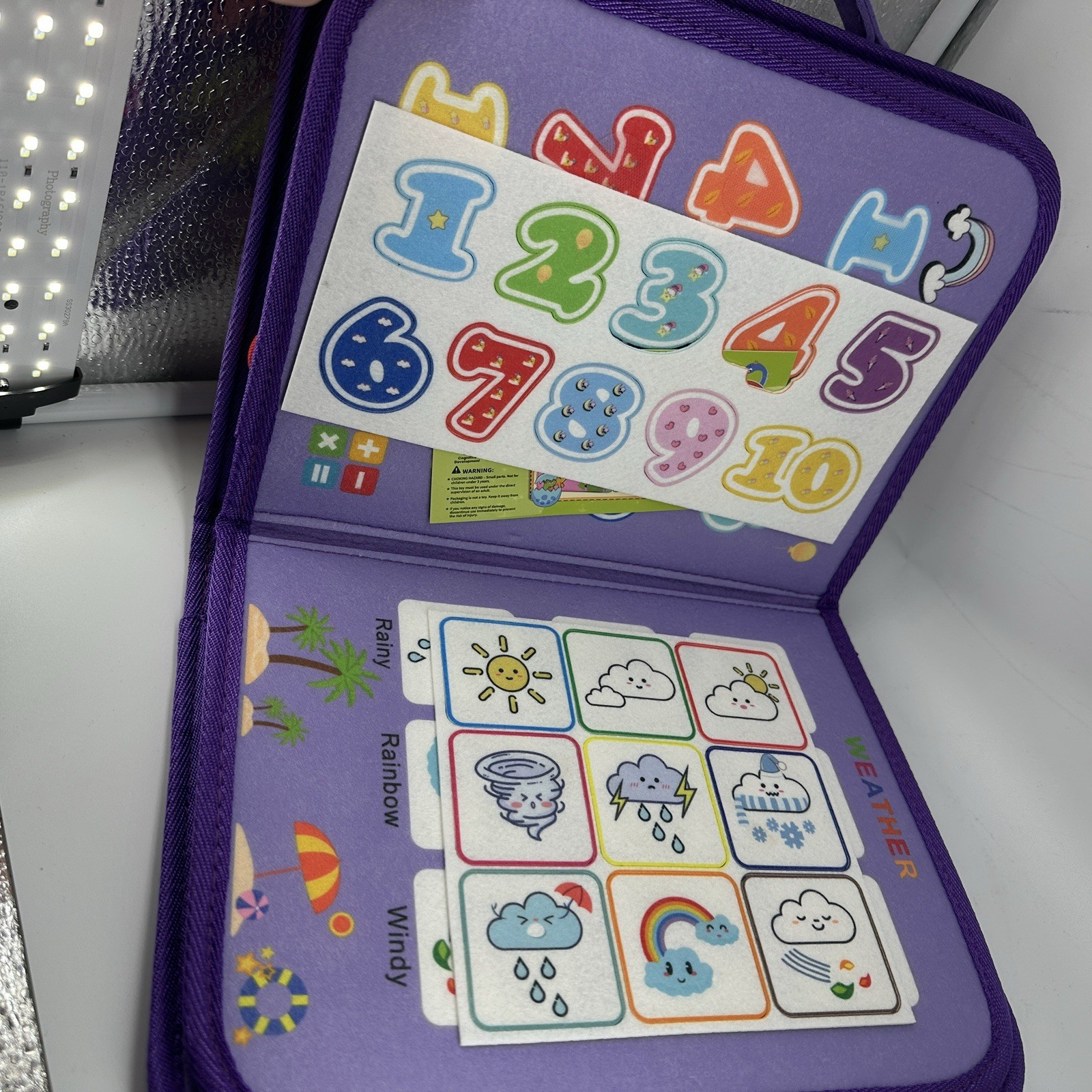 Toddler Busy Board Book With Handles For Ages 3 And Up