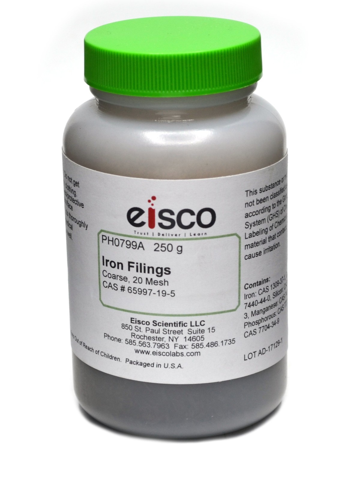 Coarse Iron Filings 250g – 20 Mesh Iron Shavings for Magnets