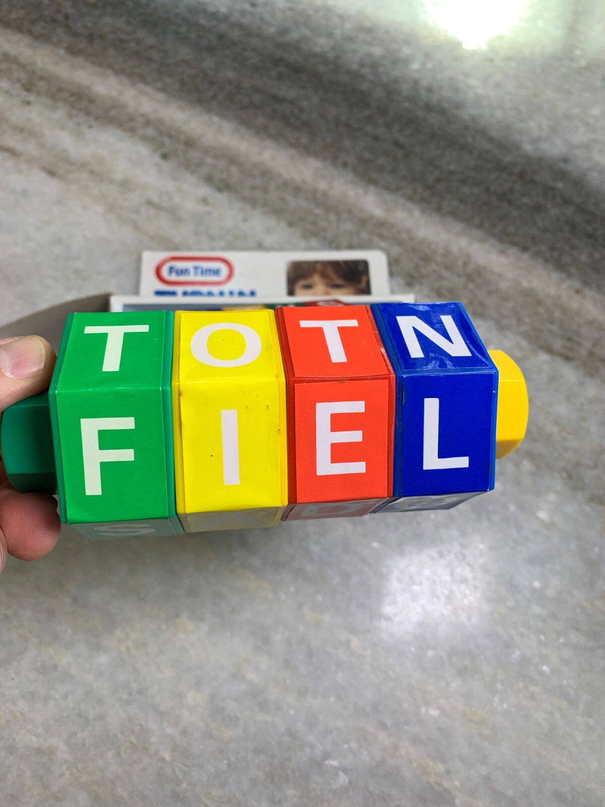 Vintage 1980s 80s Kids Kid’s Youth Spell Spelling Wheel Toy FunTime Turn n Spin