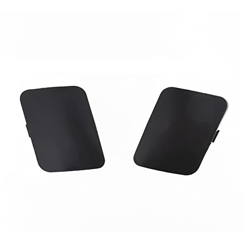2 x Black Auto Parts Left Right Front Bumper Tow Hook Cover Cap Replacement
