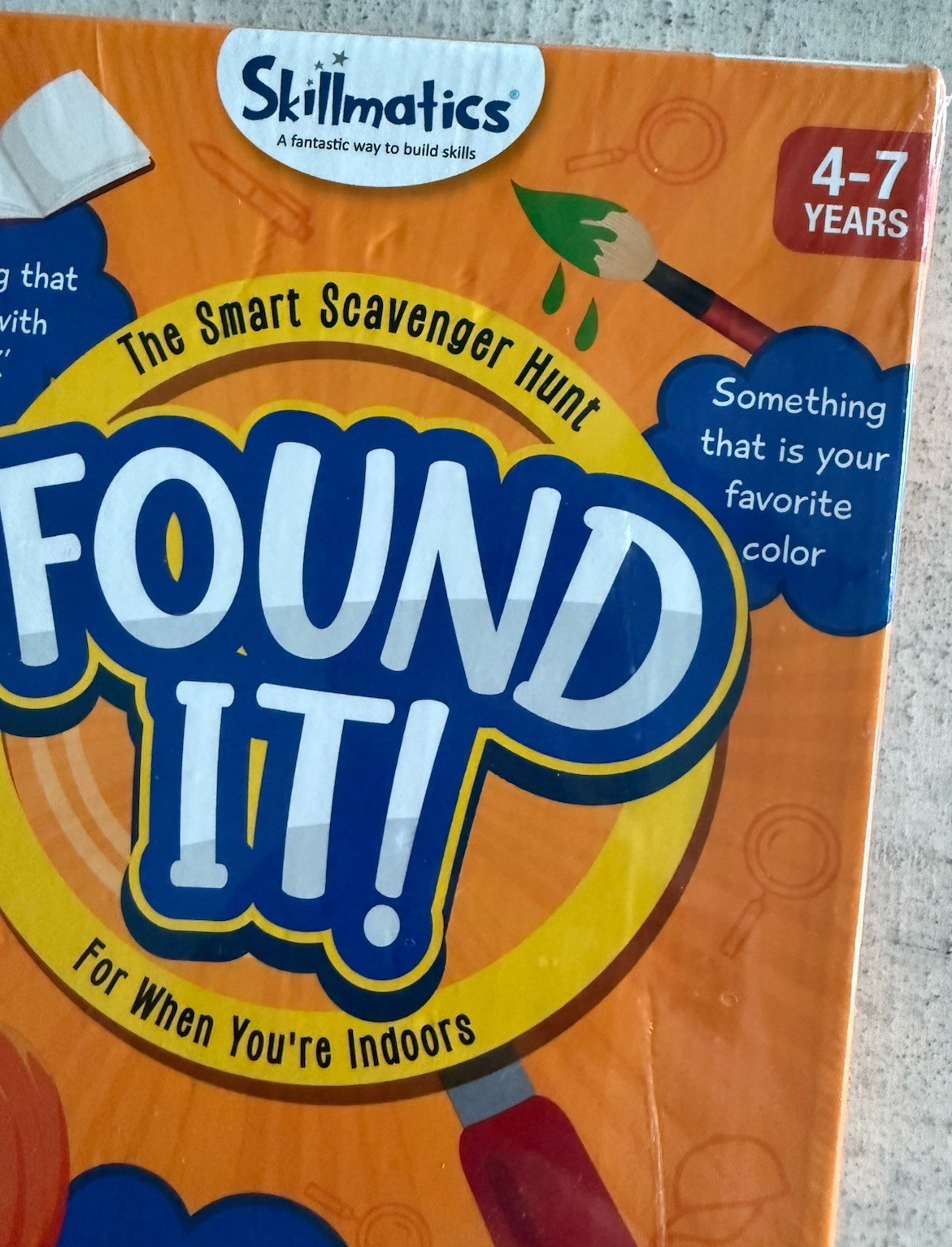 Skillmatics FOUND IT Indoors Scavenger Hunt Card Game Educational NEW Sealed