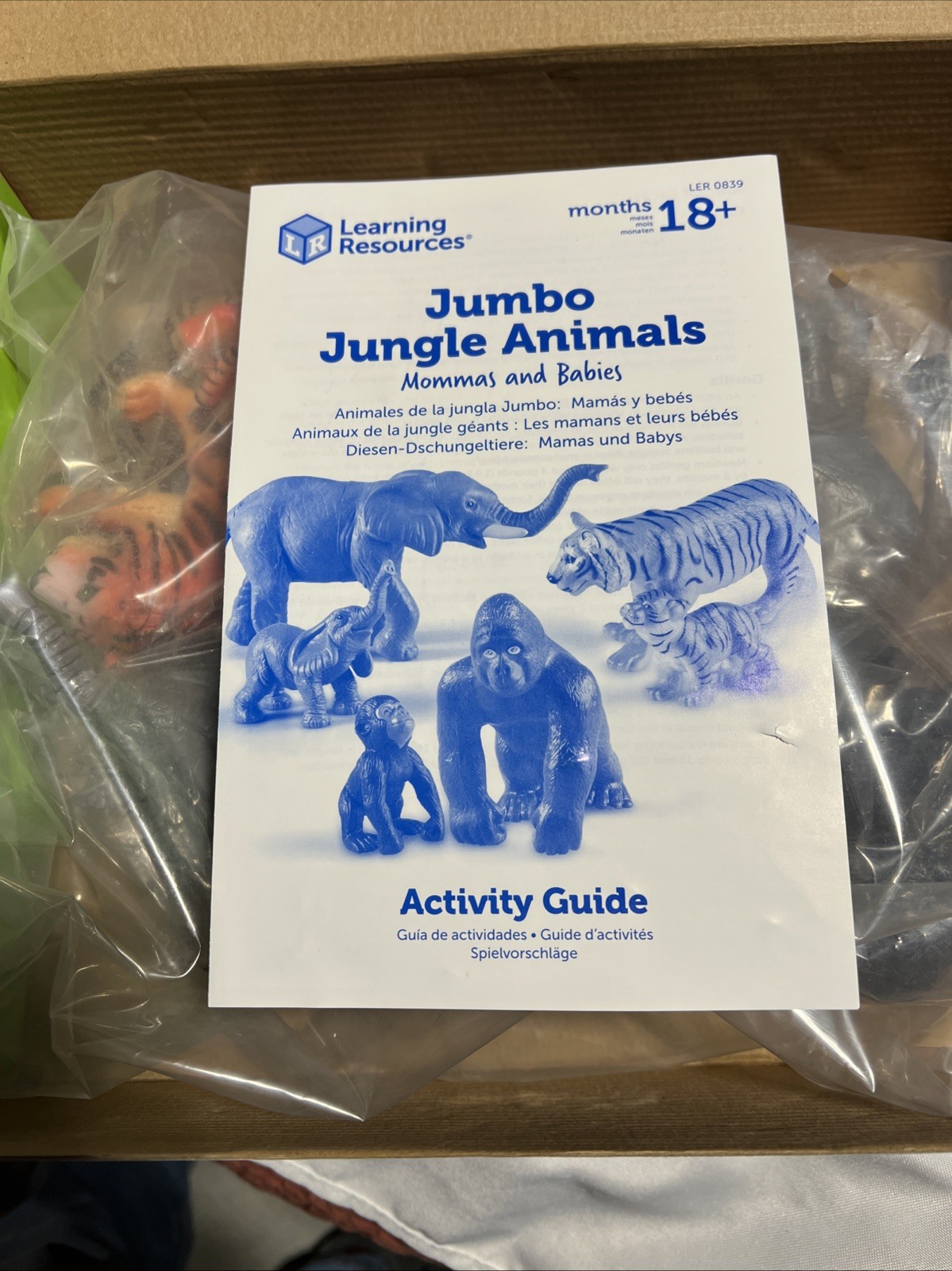 Learning Resources Jumbo Jungle Animals Mommas and Babies – Set of 6, Include…