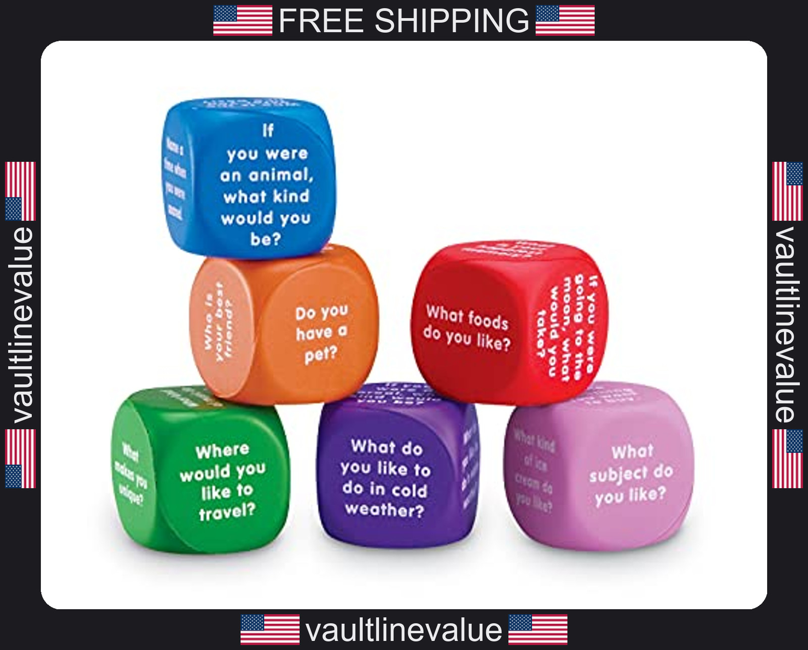 Learning Resources Conversation Foam Cubes for Social Emotional Learning Ages 6+