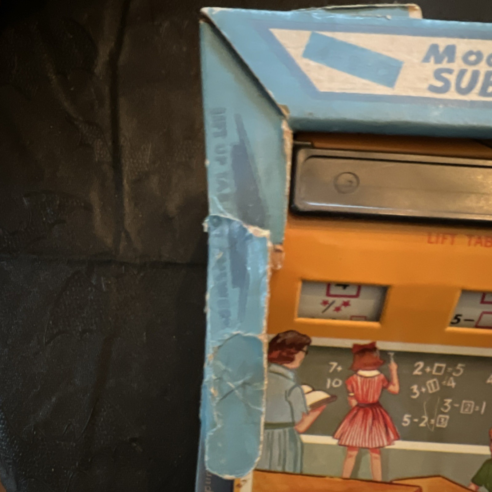 Wolverine Modern Math Subtraction Mechanical Game Vintage Toy Original Box USA