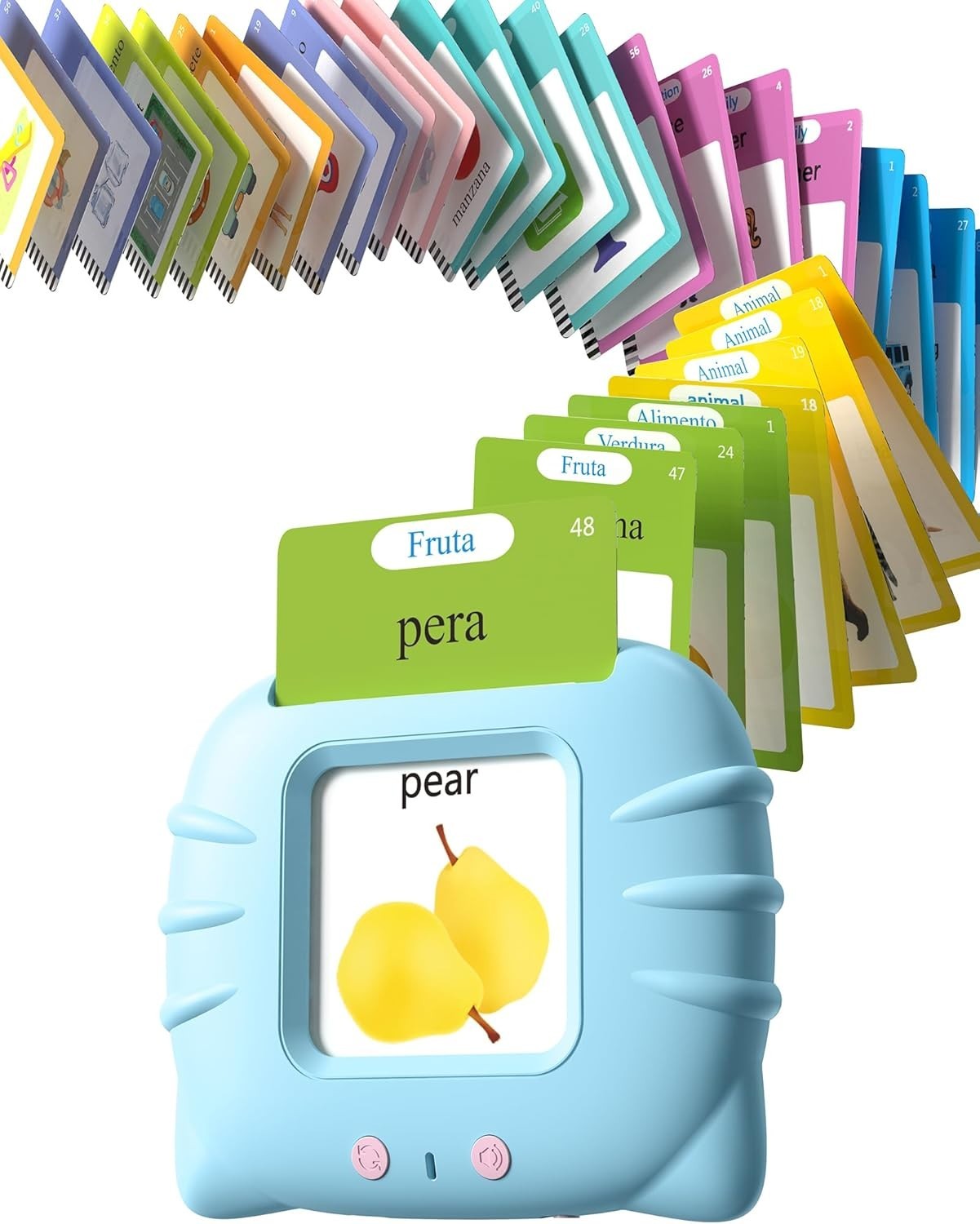 Montessori Spanish & English Flash Cards – 512 Words for Early Learning Ages 2+