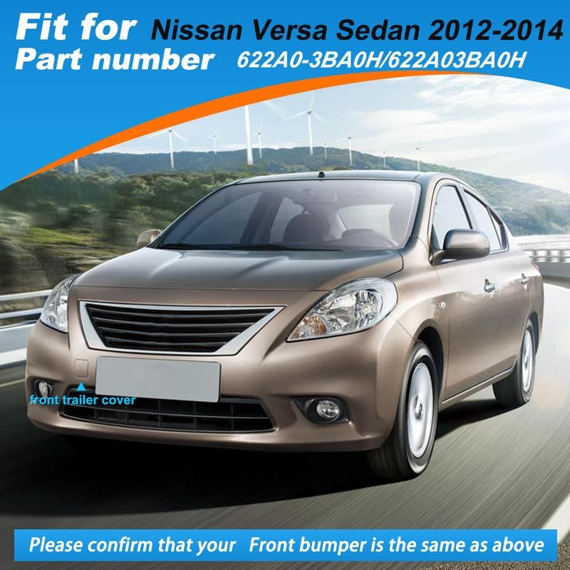 Car Front Bumper Tow Hook Cover Fit for Nissan Silver Right Passenger Side