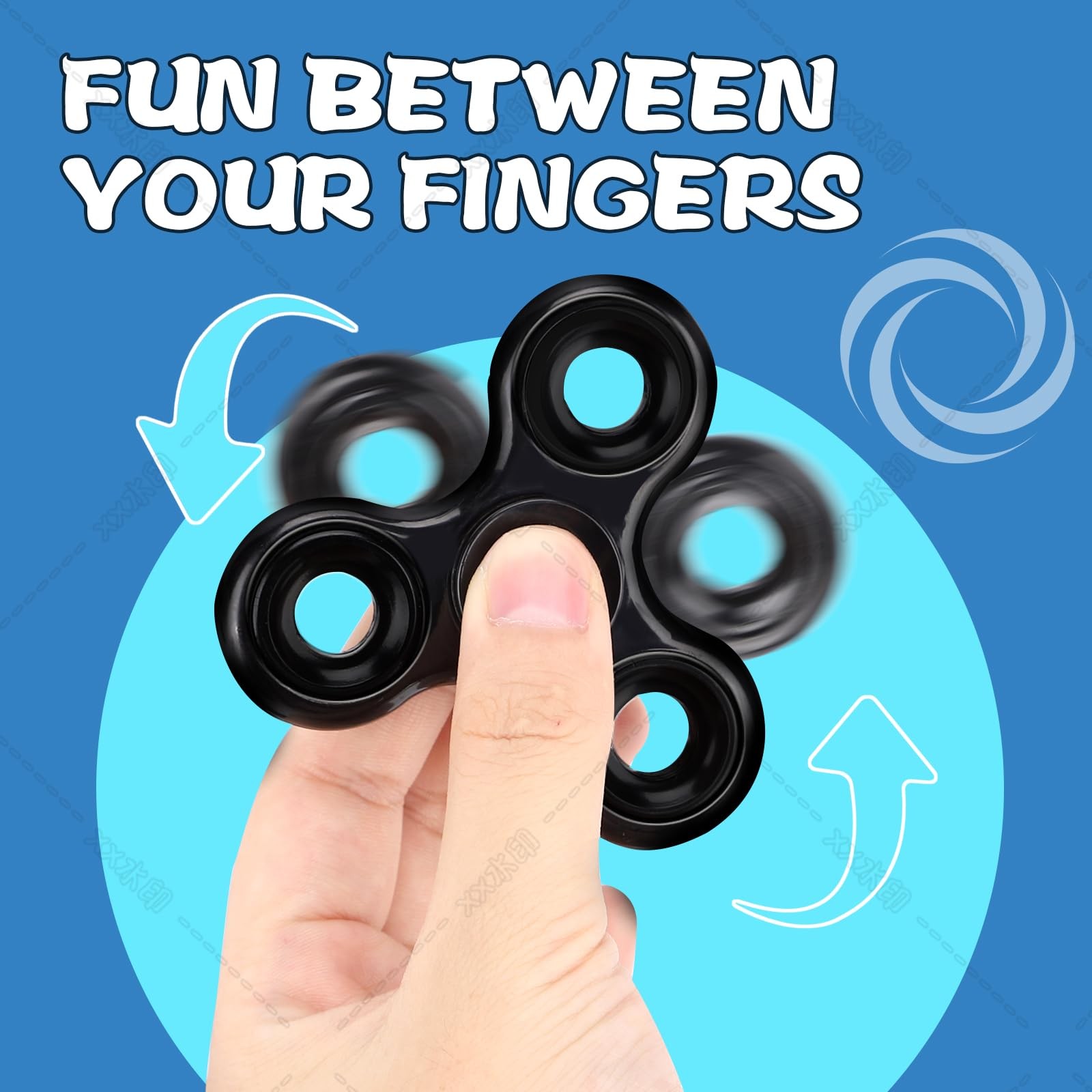 Vipctery 8Pcs Fidget Toys Adults Kids 8+ ADHD Autism Small, Black
