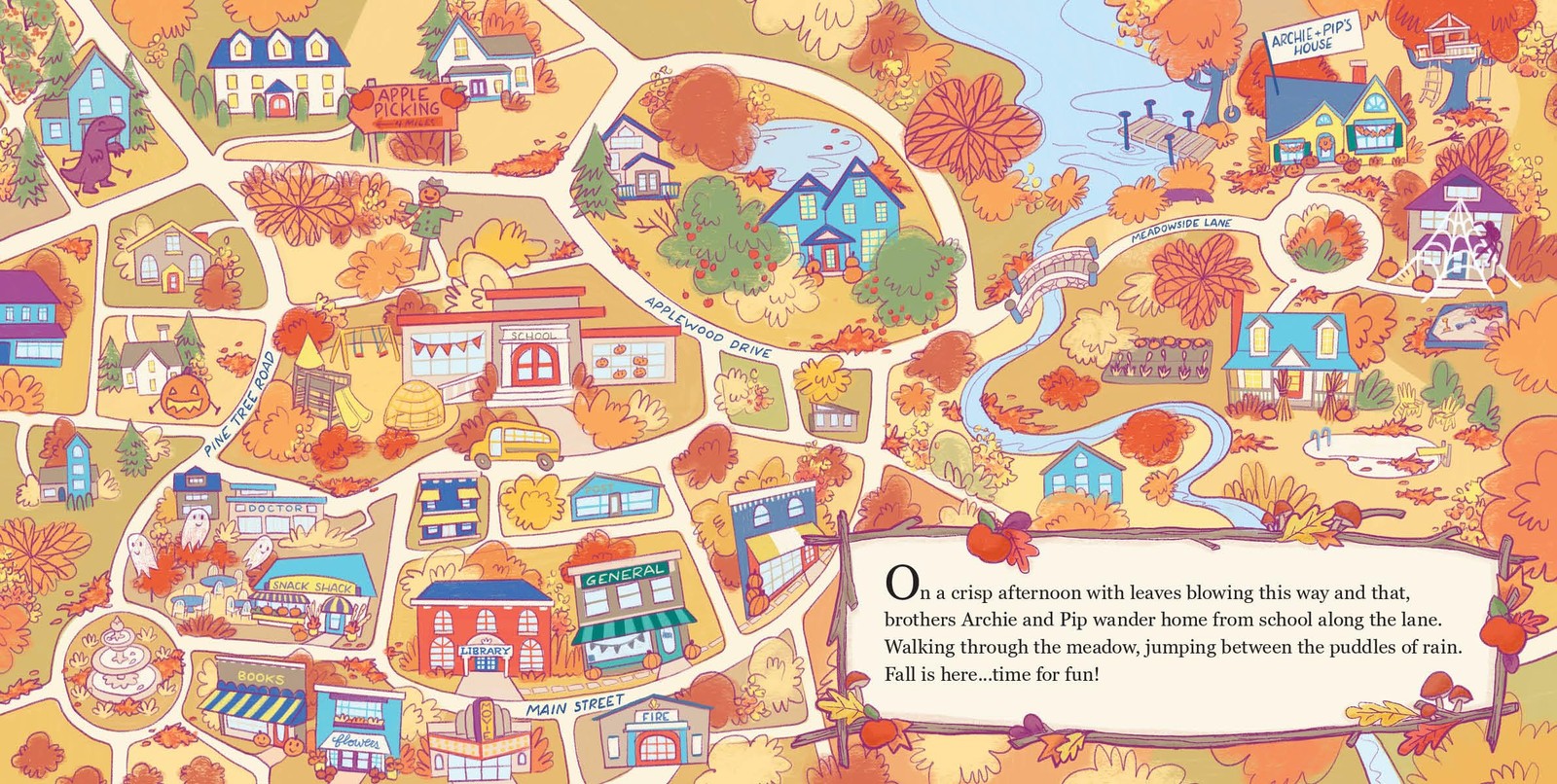 Archie and Pip’s Halloween Adventure: Fall Picture Book for Toddlers & Kids