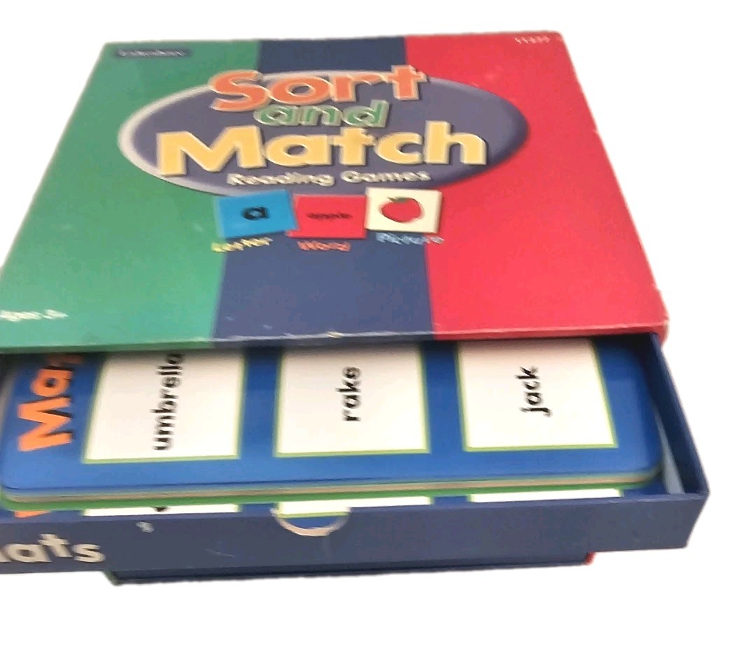 Lakeshore Sort and Match Reading Games TT277 Preschool Kindergarten Phonics Toy
