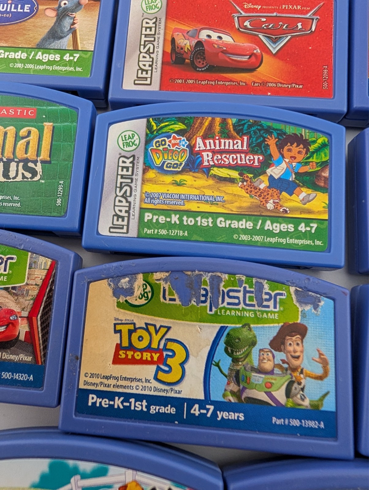 Leap Frog Leapster Learning Cartridges Used Lot Bundle 14 Games