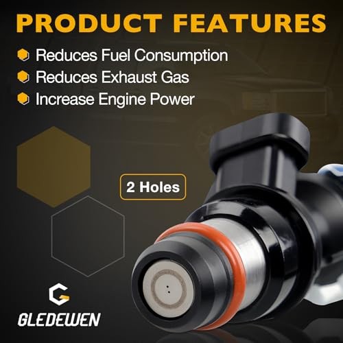 Fuel Injector 2 Holes 8Pcs | 4.8L 5.3L 6.0L Engine | for 2001-2007 Chevy