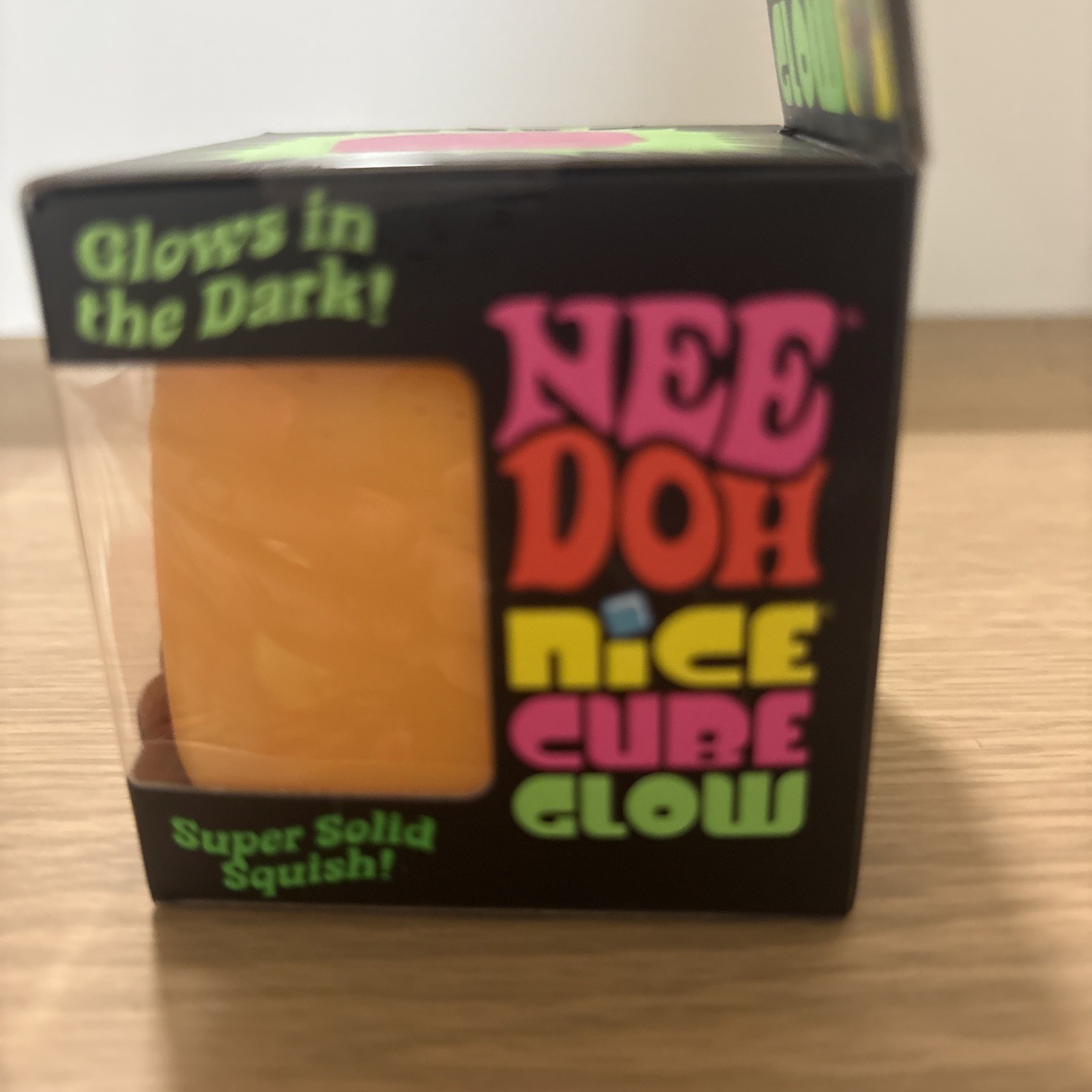 Schylling Needoh nice cube glow In The Dark orange. Authentic. BNWT. FastShip