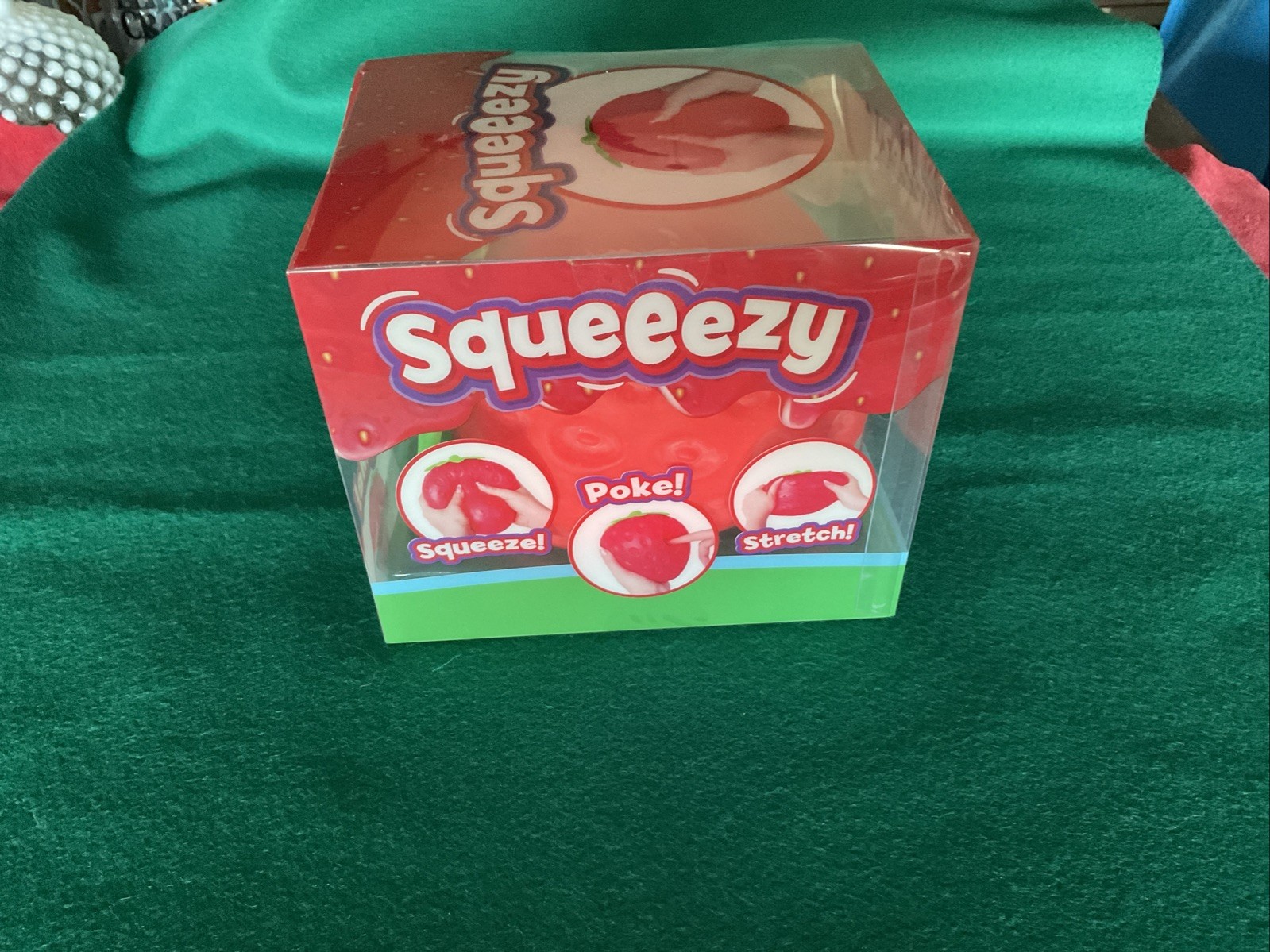 Squeeezy Jumbo Strawberry Squishy Soft Toy Stress Relief – New by Sunny Days