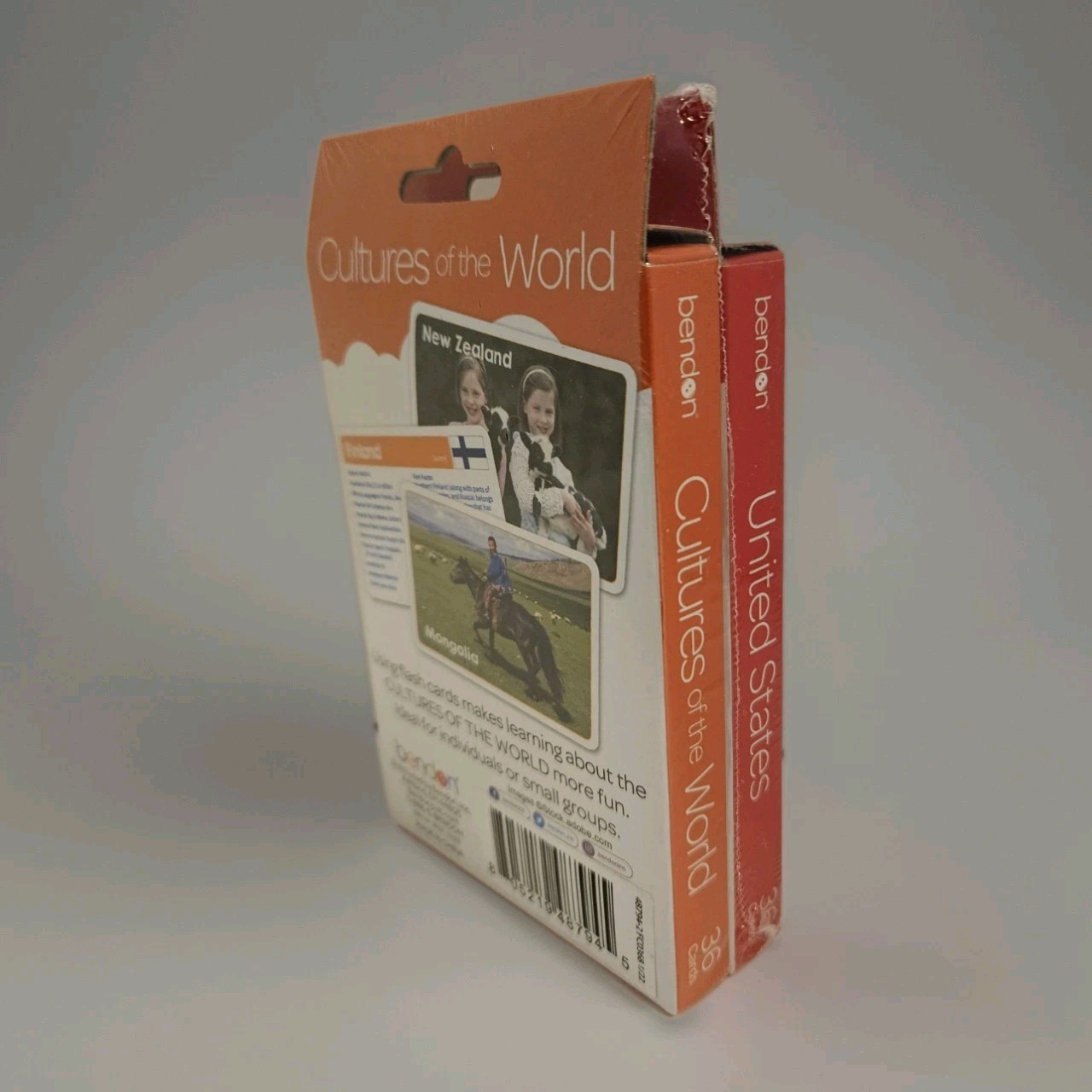United States 50 Great States & Cultures of the World Flash Cards 2 Pack New