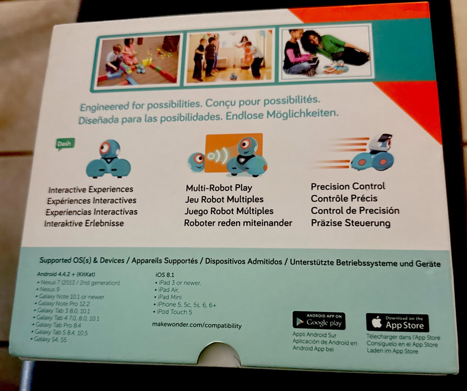 Wonder Workshop Dash Coding Robot W/Accessory Pack, Launcher, Cards READ LISTING