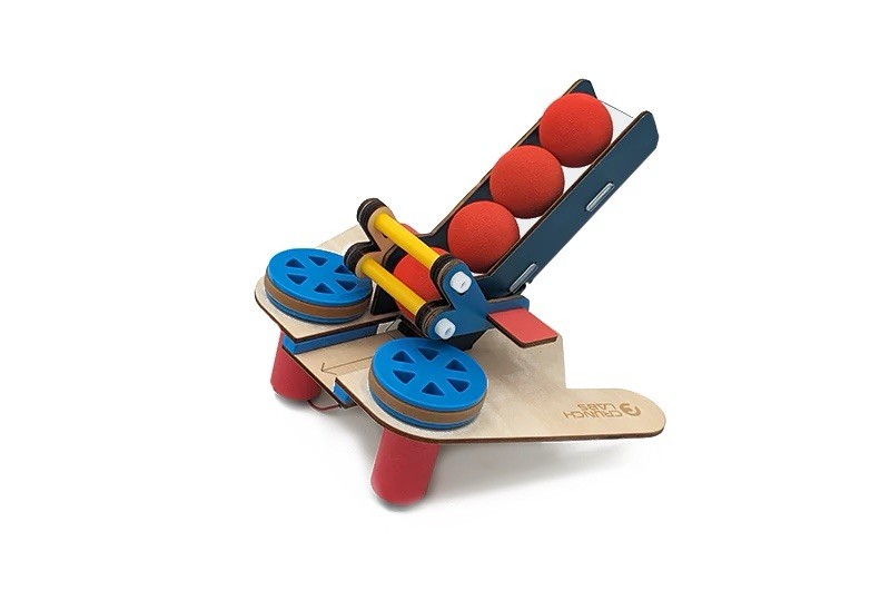 Pre-built – CrunchLabs Ball Launcher Box 18 – READ DESCRIPTION