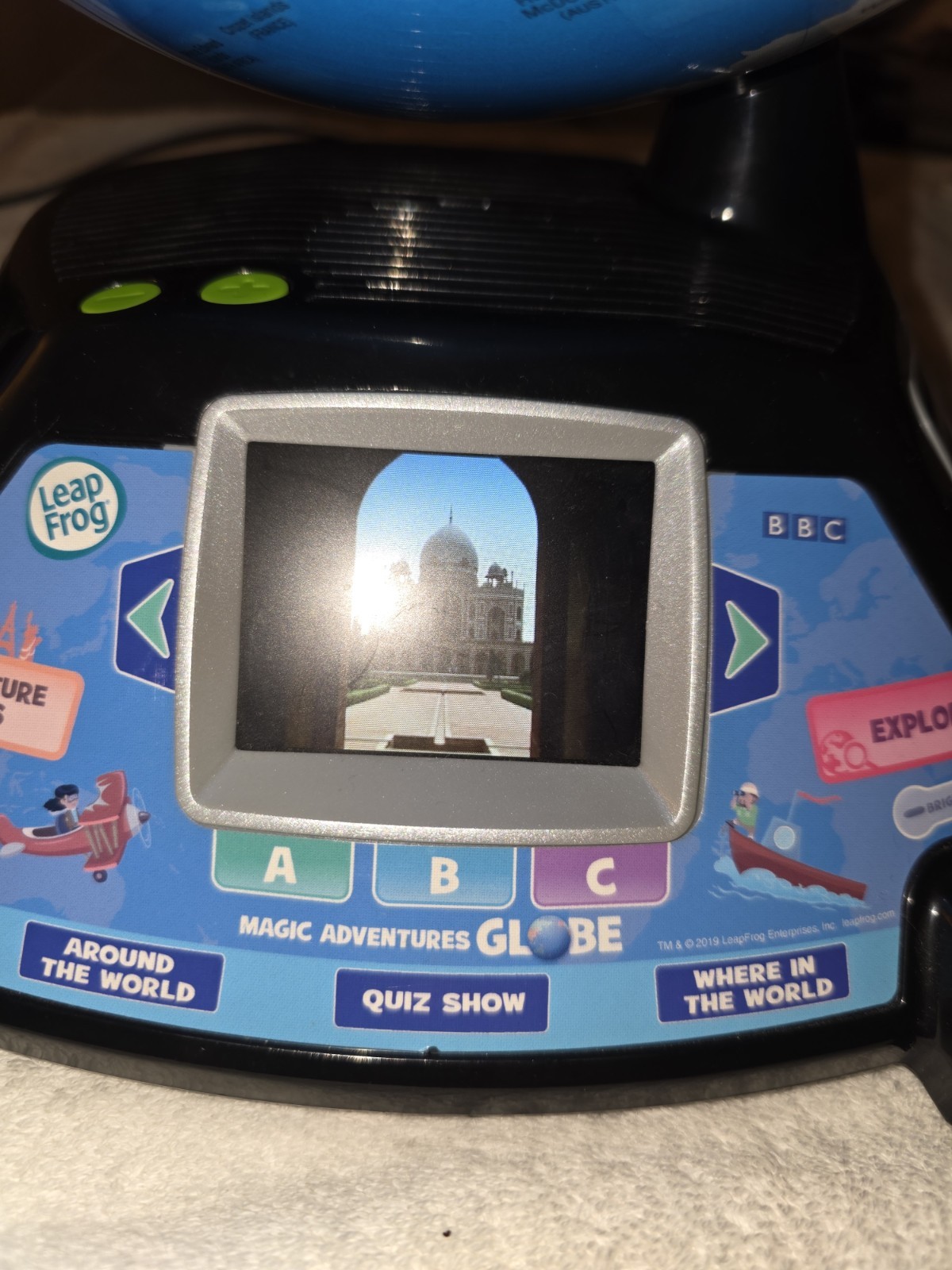 LeapFrog 80-605400 Magic Adventures Globe Educational Toy Tested New Batteries