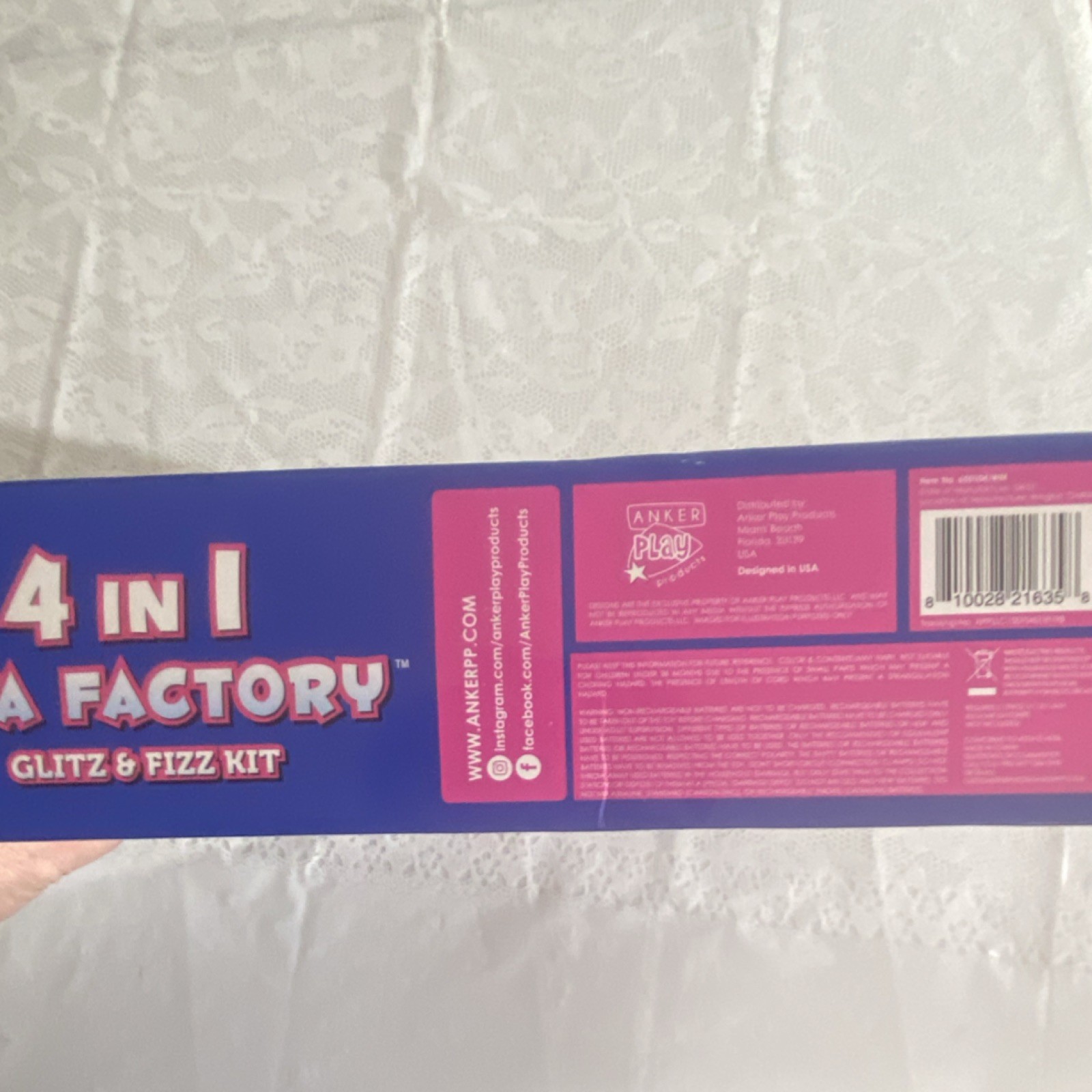 Anker Play Products 4 in 1 Lava Factory Glitz & Fizz Kit Lava Lamp Ages 8+