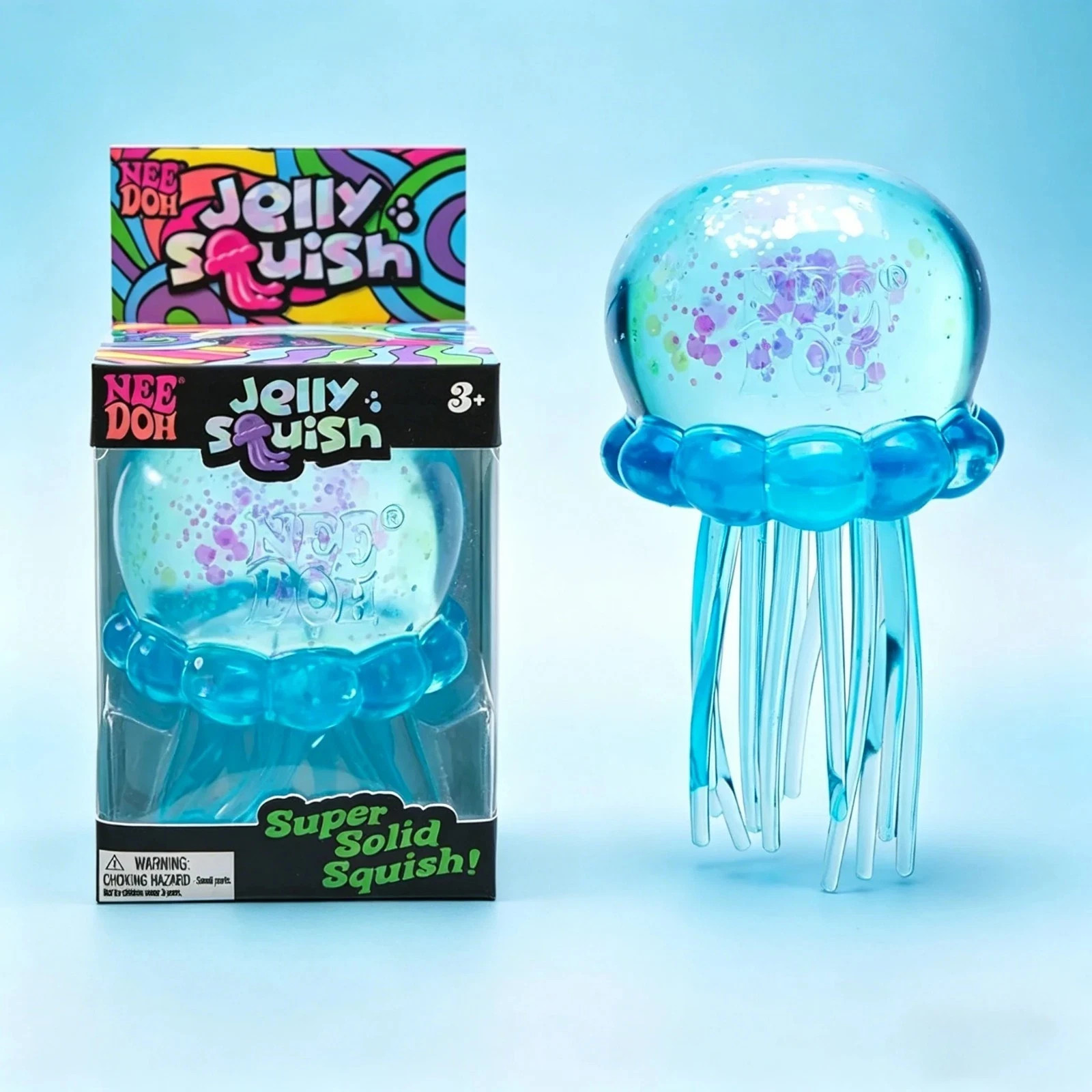 NeeDoh Jellyfish Gel Fidget Toy Soft Sensory Stress Relief Squishy Squeeze Toy