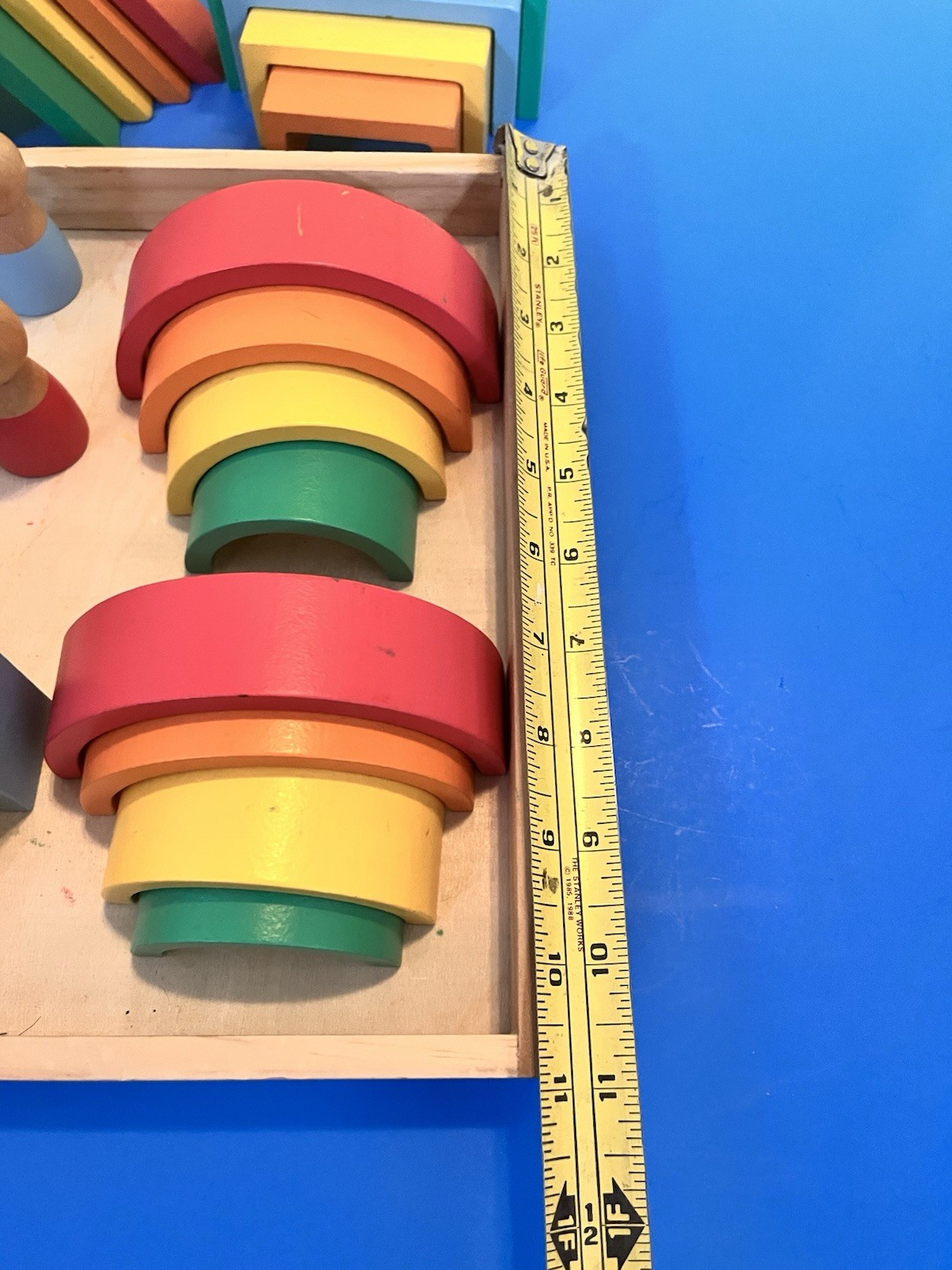 Montessori Rainbow Building Blocks And Little People
