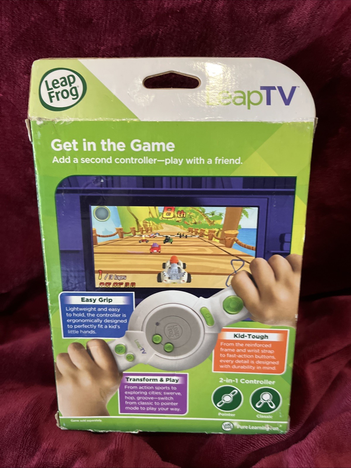 LeapTV Transforming Controller Made for Little Kid Hands 2-in-1 Game Device Leap