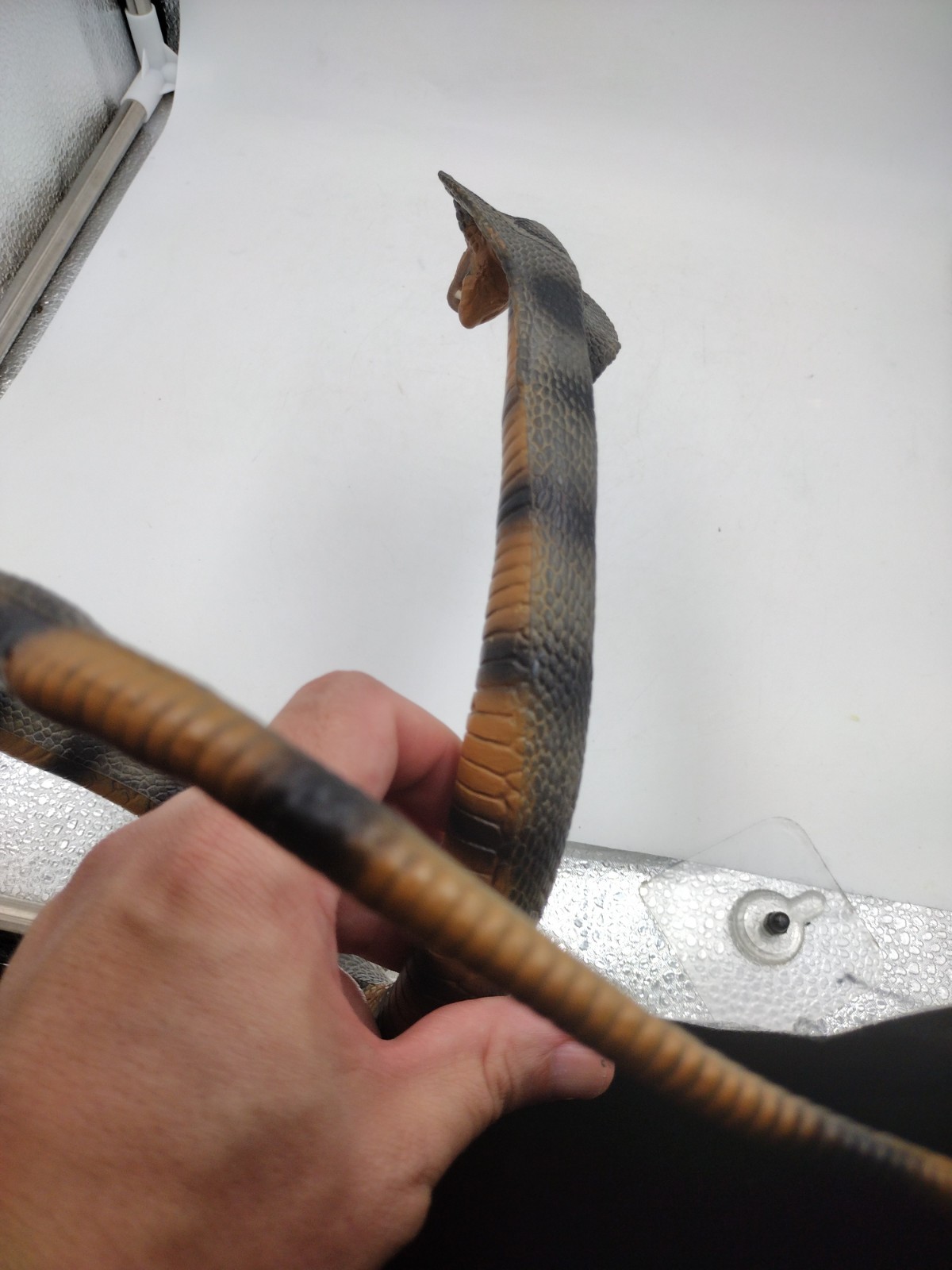 Safari Ltd. Cobra Snake Figure Bendable 34″ Realistic Reptile Vintage 1998 Toy