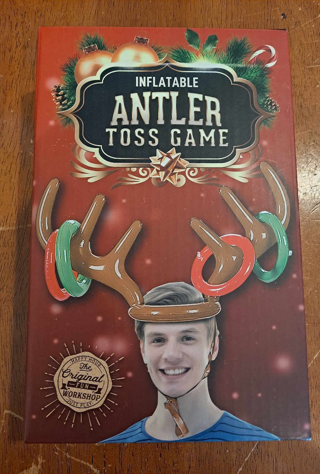 Inflatable Reindeer Antler Ring Toss Holiday Party Game