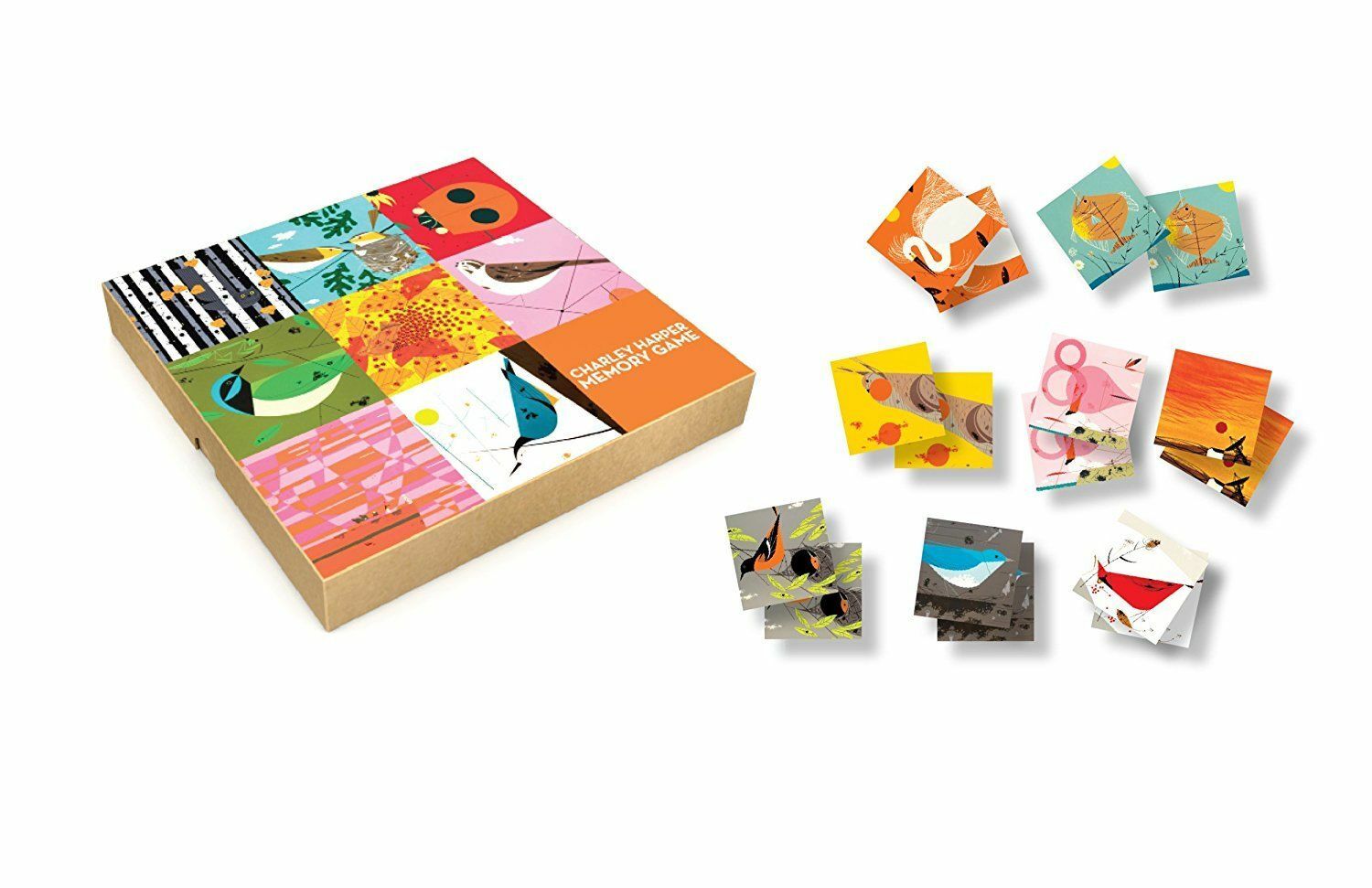 Charley Harper BIRDS Memory Game Mid-Century Modern Bird Artist Sealed Ammo