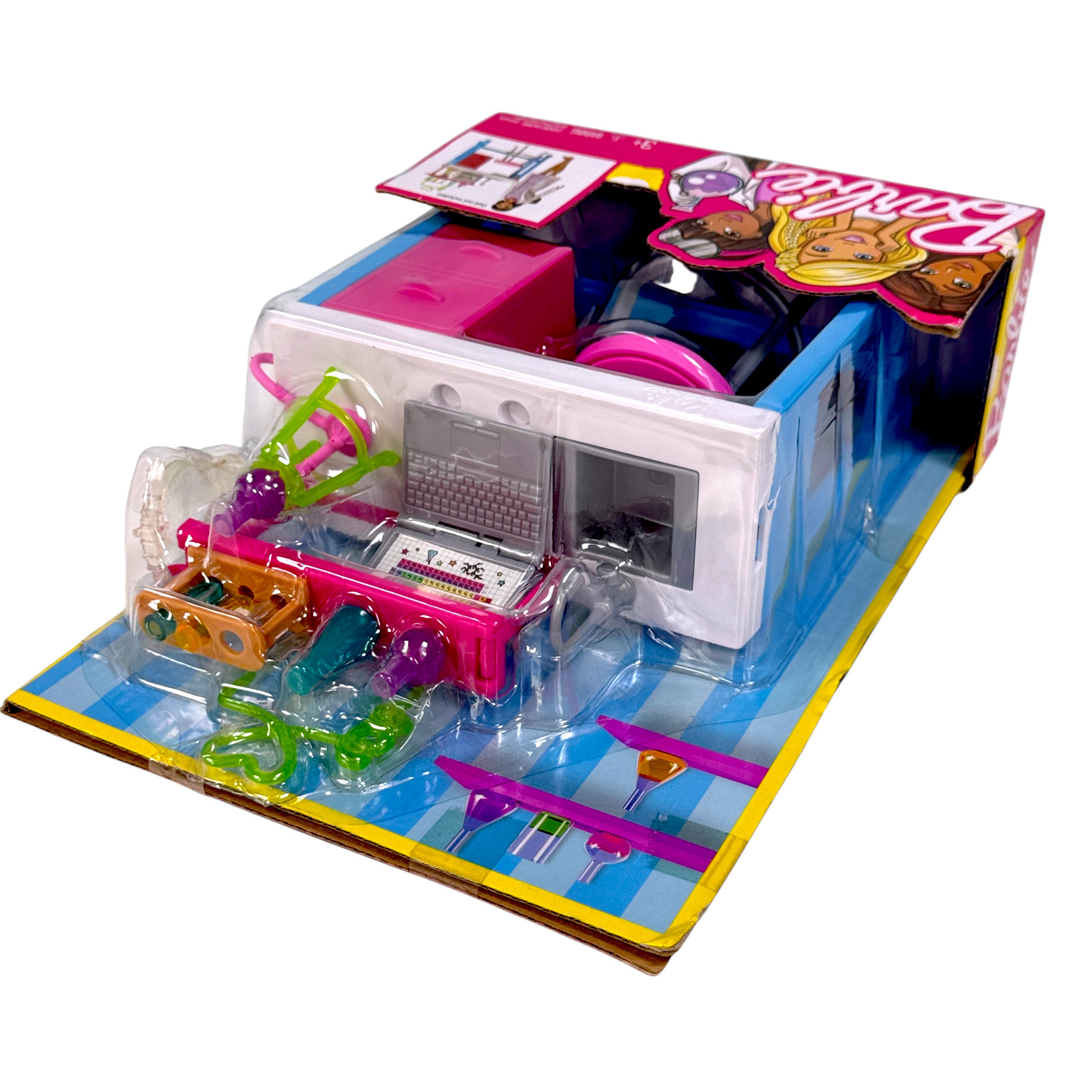 Barbie Science Lab Playset STEM Career Desk Lab Equipment Toys For Girls Ages 3+
