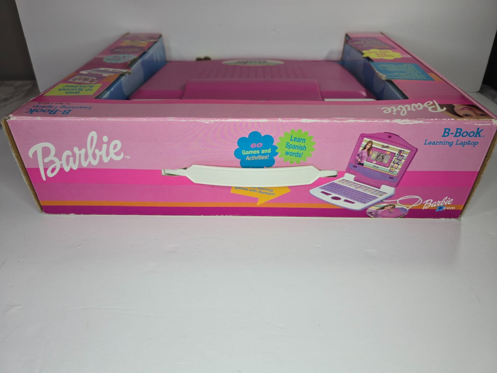 Barbie B-Book Learning Laptop Mattel 60 Games & Activities Y2K Toy 2003 – NIB