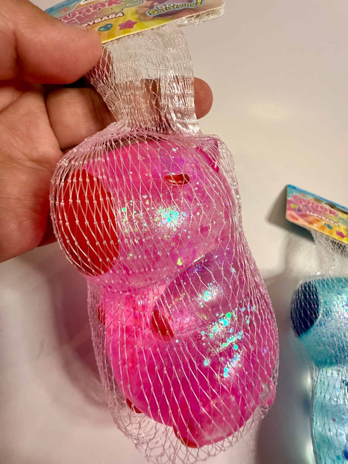 ORB Sugar Swaps CAPYBARA 🔥 LOT OF 3 – Purple, Pink & Blue Glitter Squishies