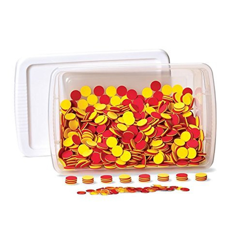 Foam Two-Color Counters, Red and Yellow Counters, Counting Manipulatvies, Math C