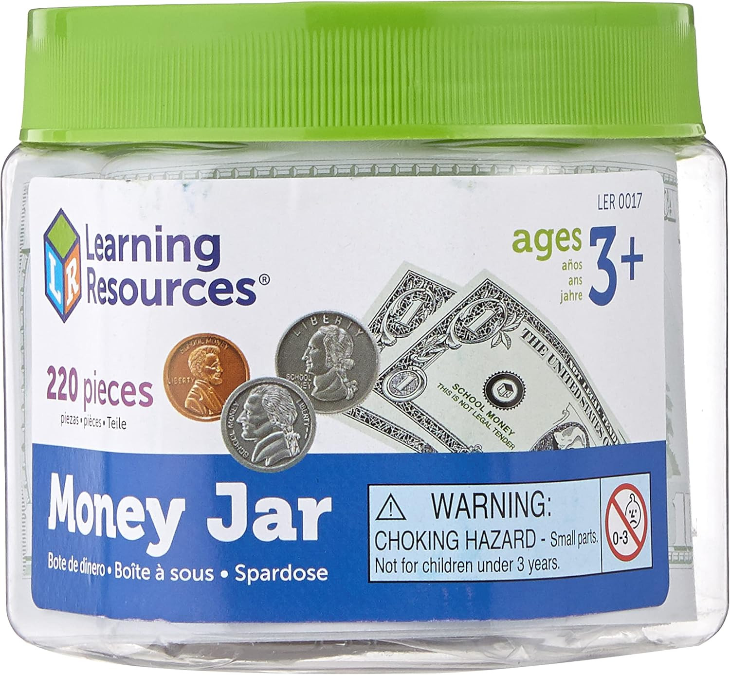 Money Jar, Play Money, Play Money for Kids, Counting, Bills and Coins, Homeschoo