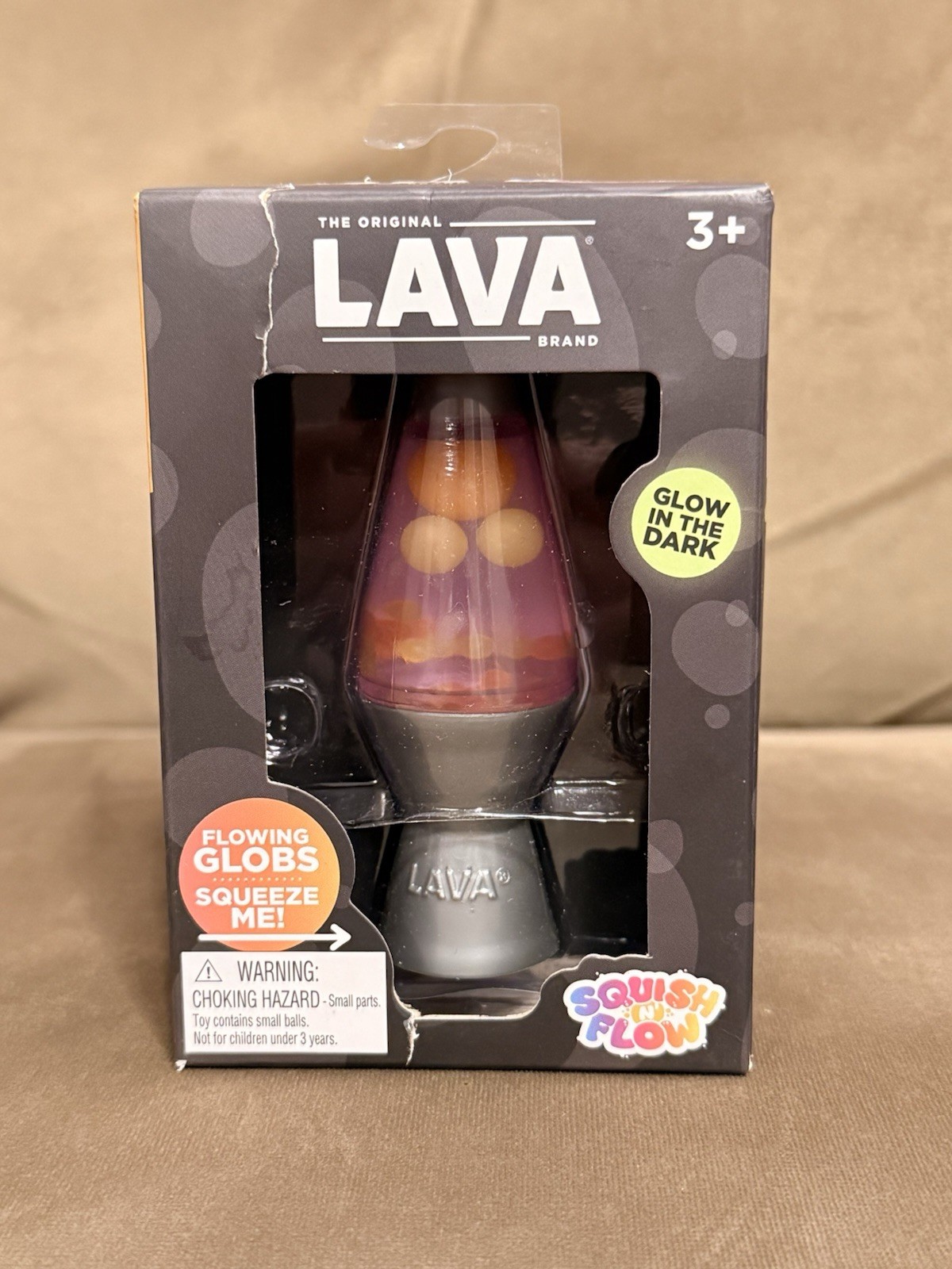 Schylling Lava Squish N Flow Squishy Toy Glow in Dark Lava Lamp TikTok Trend New