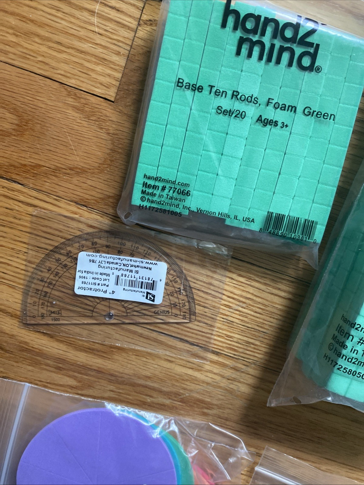 Hand 2 Mind Hands-on Standards Grade 4 Math Blocks Foam Brick Complete hand2mind